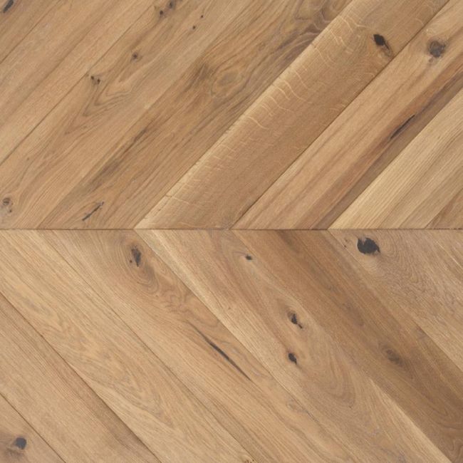 Паркет Ёлка  Дуб Слоновая Кость Елка 120мм Рустик (41-002-10012)