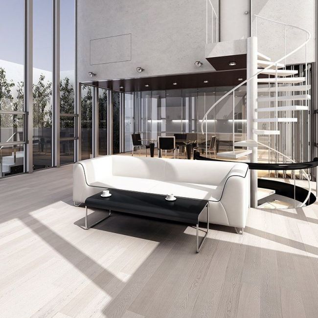 Паркетная доска Design Дуб Ice White (13-002-00006)