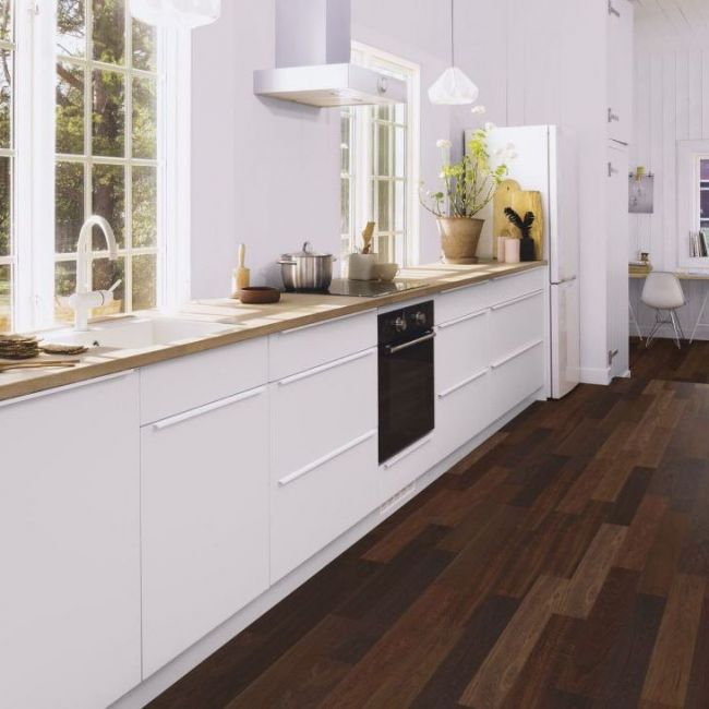 Инженерная доска Maxi Дуб Smoked Nature Небраш С 2v Фаской (ELL63K7D)