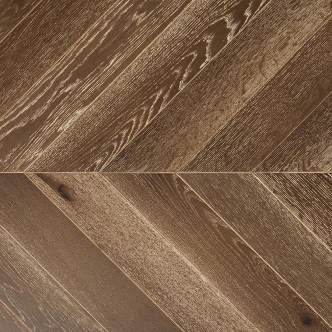 Паркет Ёлка  Дуб Молочный Шоколад Елка 120мм Натур (41-002-30074)