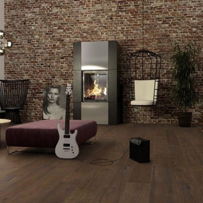 Широкий паркет Chalet Дуб Antique Brown (SNCXZKWD)
