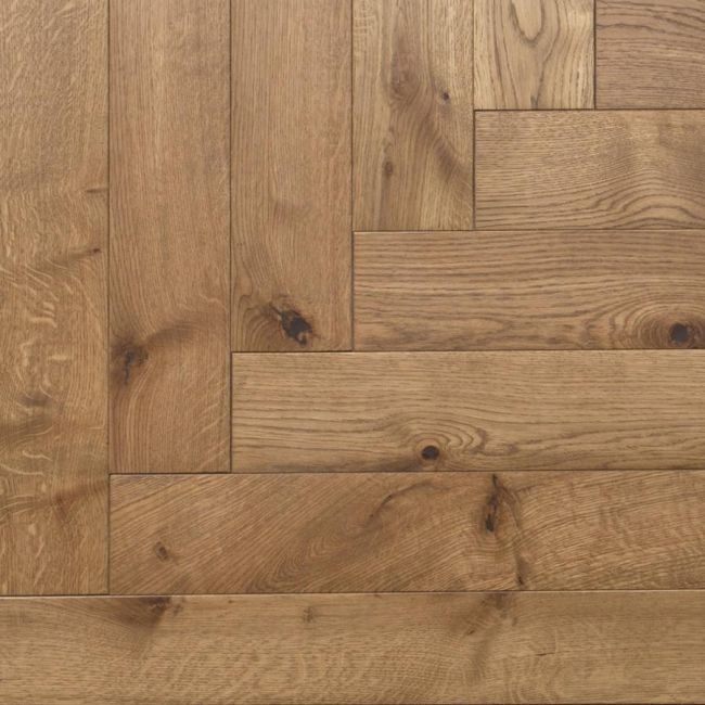 Паркет Ёлка  Дуб Бронза 140мм Натур (27-004-01542)