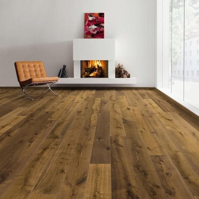 Паркетная доска 4000 Series Top Connect Дуб Мореный Саваж Браш 4v N+ (538949)