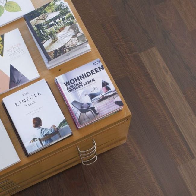 Инженерная доска Maxi Дуб Smoked Nature Небраш С 2v Фаской (ELL63K7D)