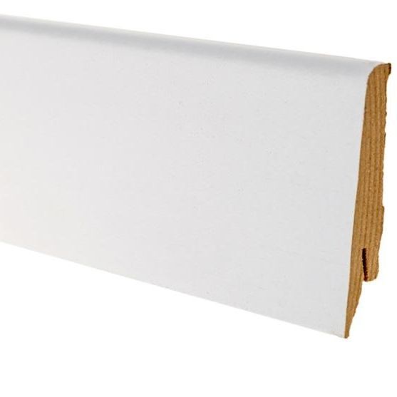 Плинтус напольный  Белый Под Покраску 1002 Мдф 17х80мм (10-100-00180)