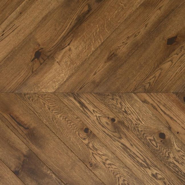 Паркет Ёлка  Дуб Колониальный Елка 120мм Рустик (41-002-00117)