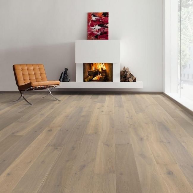 Паркетная доска 4000 Series Top Connect Дуб Мореный Пуро Белый Саваж Браш 4v N+ (538940)