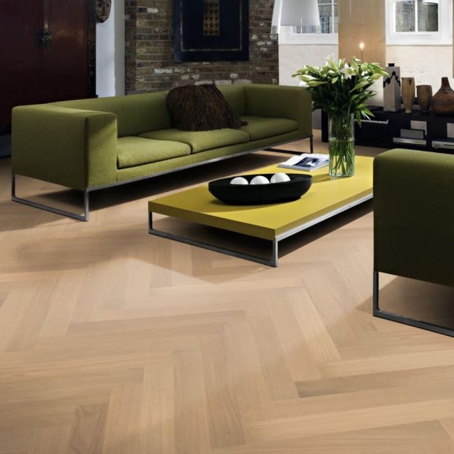 Паркет Ёлка Master Студио Дуб Ab Белый Матовый (111PABEK0VKE050)