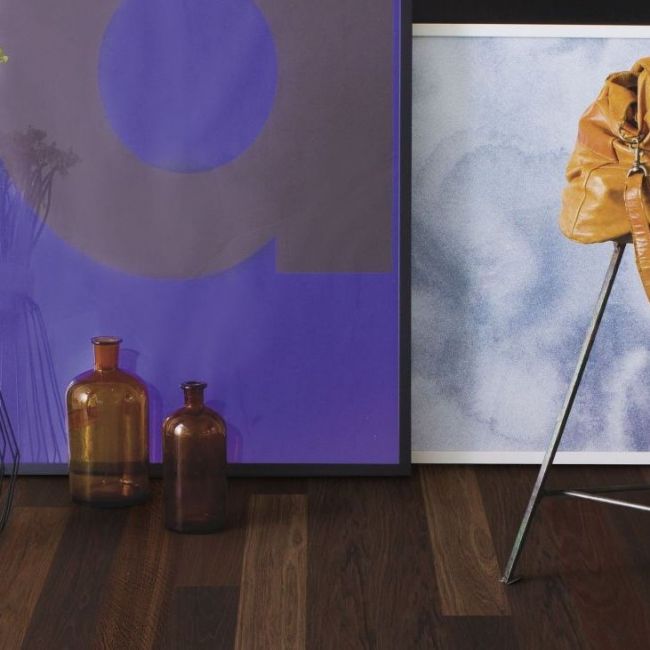 Инженерная доска Maxi Дуб Smoked Nature Небраш С 2v Фаской (ELL63K7D)