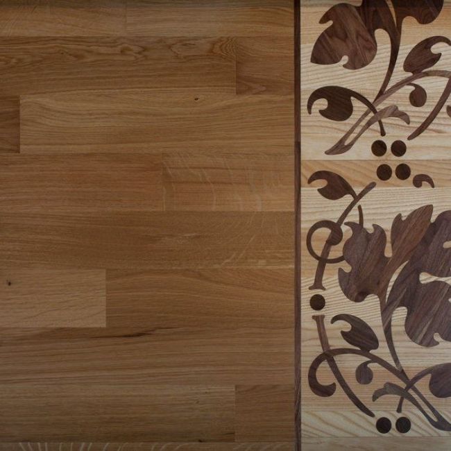 Штучный паркет Романовский  Дуб Рустик (Гладкая) 280х70х15 мм. (05091-0002)