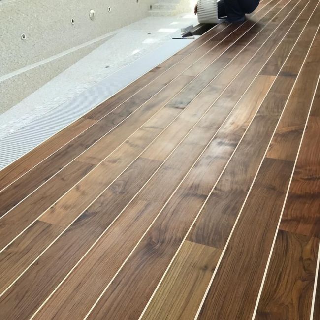 Массивная доска  Тик Селект Тёмный (31-003-001000)