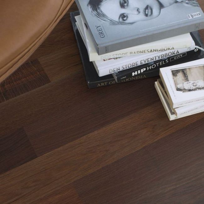 Инженерная доска Maxi Дуб Smoked Nature Небраш С 2v Фаской (ELL63K7D)