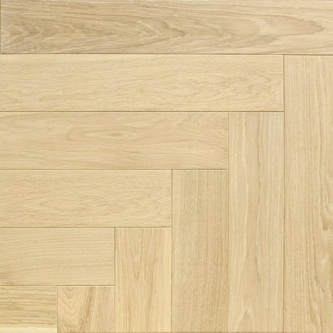 Паркет Ёлка  Дуб Слоновая Кость 140мм Натур (27-004-16012)