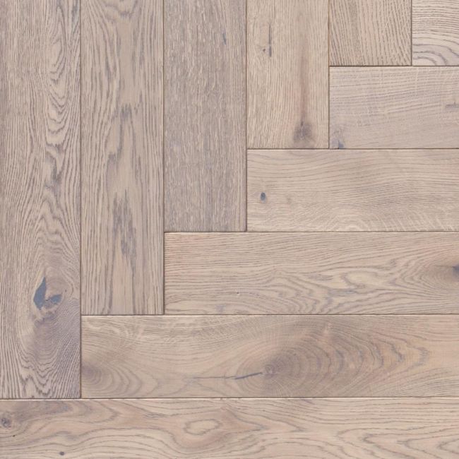 Паркет Ёлка  Дуб Серый Винтаж Елка 100мм Селект (41-002-20076)