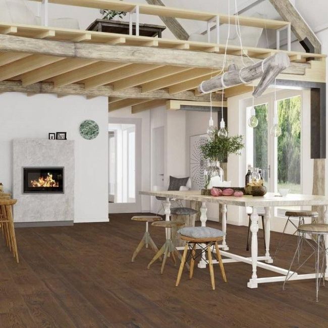 Широкий паркет Chalet Дуб Antique Brown (SNCXZKWD)