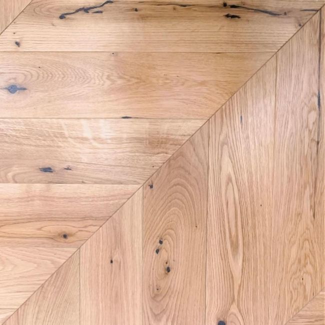 Паркет Ёлка Chevron Дуб Рустик Лак 1010 (10-010-00750)