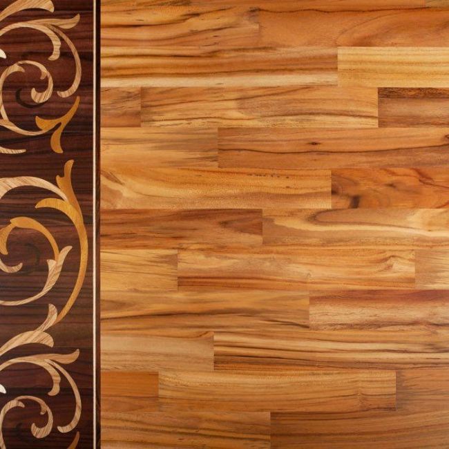 Штучный паркет Komodoor 420x70x15мм Тёмный Тик Селект (Гладкая) 420х70 мм. (05099-0014)