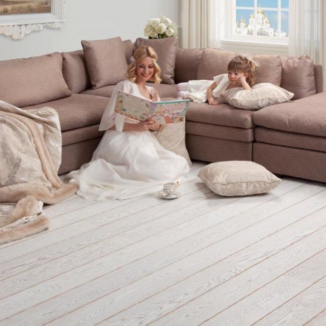 Паркетная доска Tango Art Белая Москва (31-002-00107)