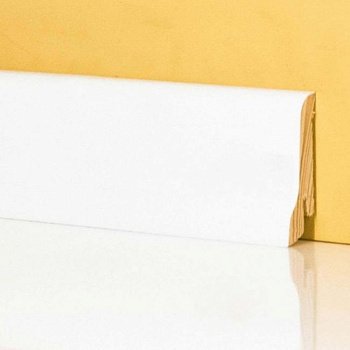 Плинтус напольный  Белый Гладкий (10-100-00907)