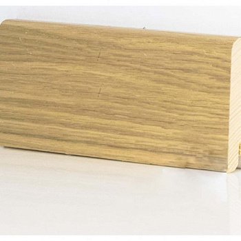 Плинтус напольный  Дуб Беленый Шпонированный Прямой 80х18 (10-100-00770)