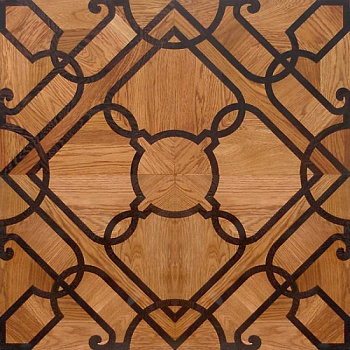 Щитовой художественный паркет  (26-010-277)