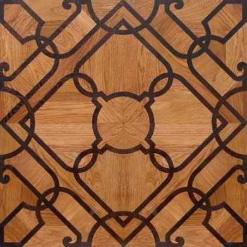 Щитовой художественный паркет  (26-010-277)