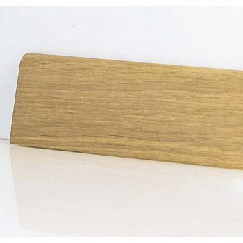 Плинтус напольный  Дуб Без Покрытия Шпонированный Прямой Со Скосом 58 (10-100-00810)