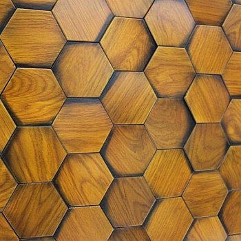 Мозаика и 3D панели из дерева Assa 1030 П Состаренные Медовые Соты Дуб (12-011-00003-4)