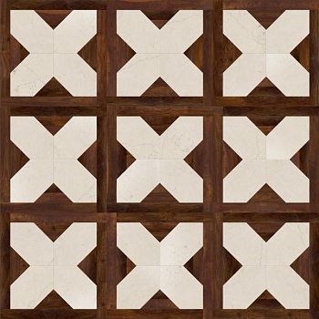 Щитовой художественный паркет  (26-010-007)