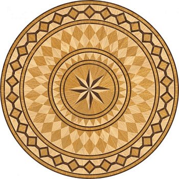 Художественный паркет  Розетка (26-009-0032)