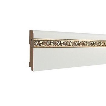 Плинтус напольный  Вставка Фигурная Перламутр/престиж (10-009-07002)