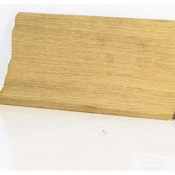 Плинтус напольный  Дуб Без Покрытия Шпонированный Сапожок 80х40 (10-100-00996)