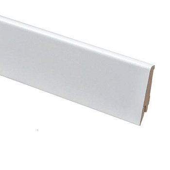 Плинтус напольный  Белый Глянец 1004 Мдф (10-009-03881)