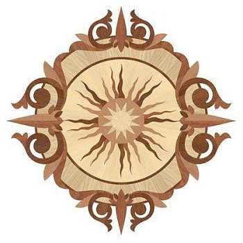 Художественный паркет  Розетка (26-009-0072)