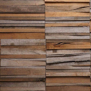 Мозаика и 3D панели из дерева  Linea Дуб Фоссил Эбони Линеа (11-011-00002)