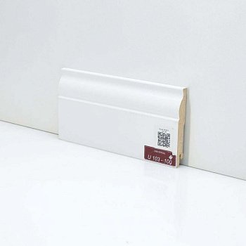 Плинтус напольный Universal Белый U 103-100 (10-017-10006)