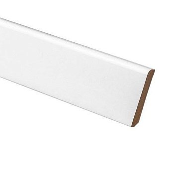 Плинтус напольный  Белый Круглый (под Покраску) 1013 Мдф (10-009-03906)