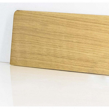 Плинтус напольный  Дуб Без Покрытия Шпонированный Прямой Со Скосом 80 (10-100-00841)