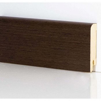 Плинтус напольный  Венге Шпонированный Прямой 70х15 (10-100-00761)