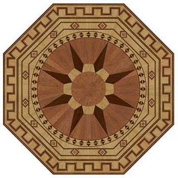 Художественный паркет  Розетка (26-009-0107)