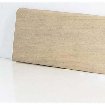 Плинтус напольный  Дуб Арктика Шпонированный Прямой Со Скосом 80х16 (10-100-00838)