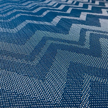 Виниловый ламинат Bolon By Missoni 104 275 Zigzag Cyan (17-010-00034)