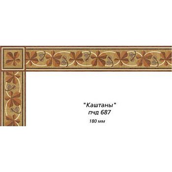 Художественный паркет  Паркетный Бордюр (26-011-074)