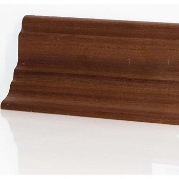 Плинтус напольный  Махагон Шпонированный Сапожок 80х40 (10-100-00998)