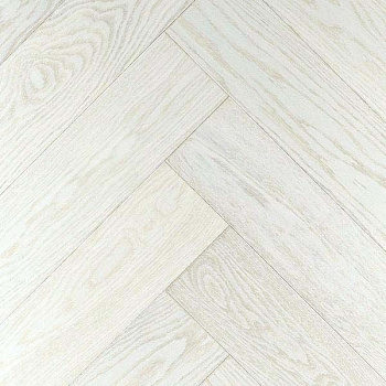 Паркет Ёлка  Дуб Снежный (10-009-09375)