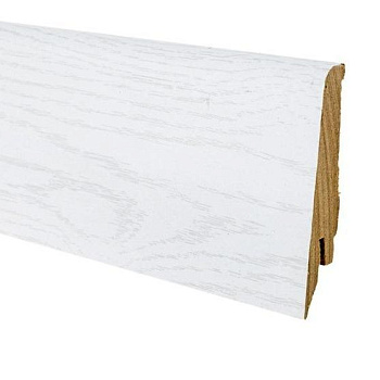 Плинтус напольный  Дуб Белый 1008 Мдф (10-009-03886)