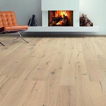 Паркетная доска 1-полосная 2500 Series Top Connect Дуб Пуро Белый Алабама Браш 2v (537549)