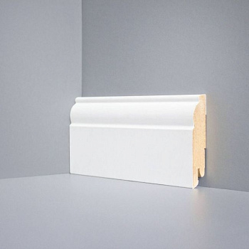 Плинтус напольный White Art Плинтус Белый. Под Покраску W 04-80 (10-017-00002)