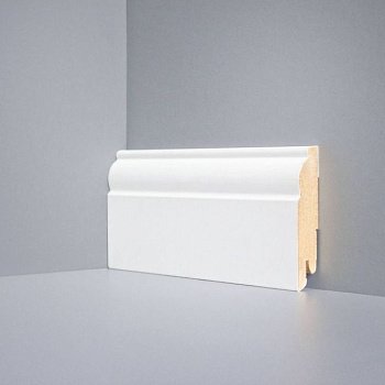 Плинтус напольный White Art Плинтус Белый. Под Покраску W 04-80 (10-017-00002)